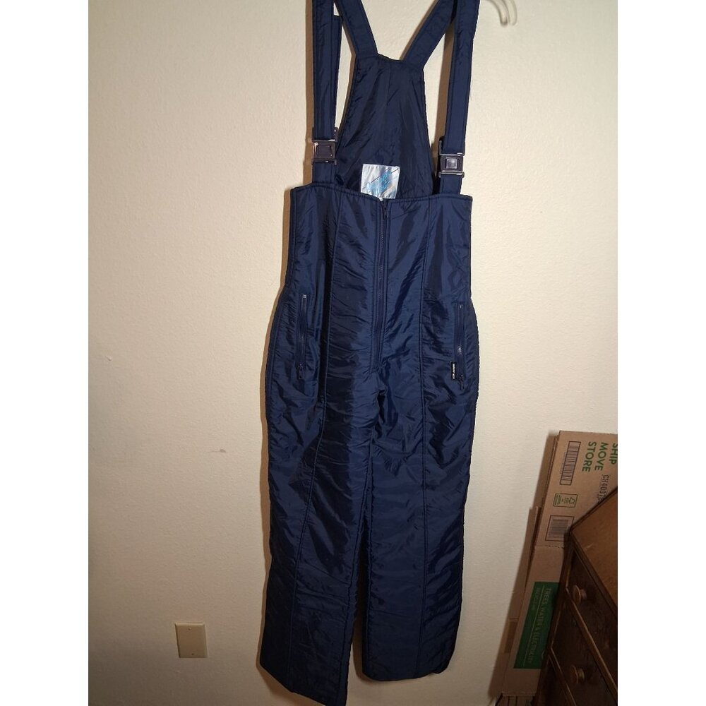 Rainbow West Snow Bib Pants Overalls Skiing Snowboarding Blue Size 9
